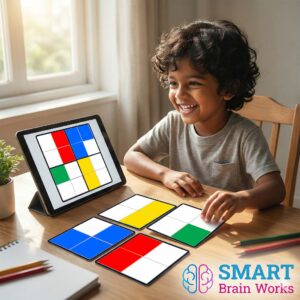 All Colours + All Shapes (4 Colours + 3 Shapes) – 5,308,416 Patterns